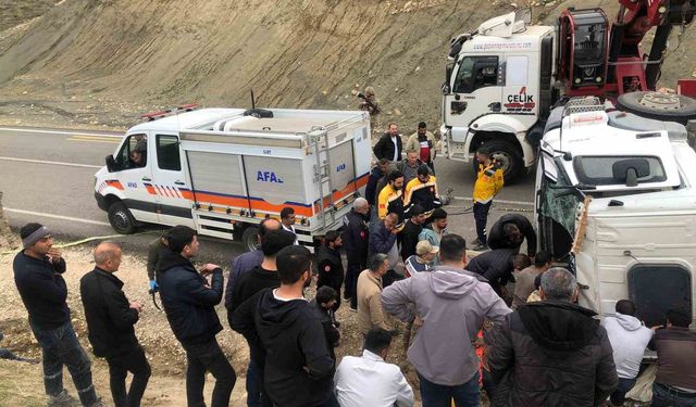 Siirt’te beton mikseri devrildi: 1 ölü