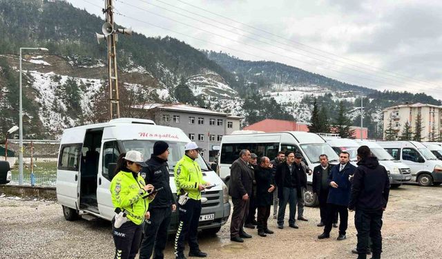Sinop’ta okul servislerine denetim