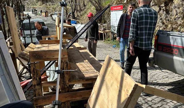 Sümela Manastırı çevresindeki seyyar tezgahlar kaldırıldı