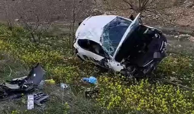 Takla atan araçtan burnu bile kanamadan çıktı