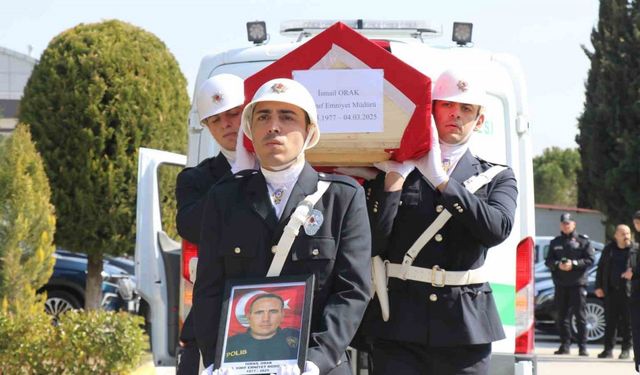 Tedavi gördüğü hastanede vefat eden Emniyet Müdürü memleketine törenle uğurlandı