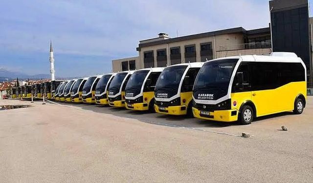 Toplu taşıma bayramda Karabük’te ücretsiz olacak