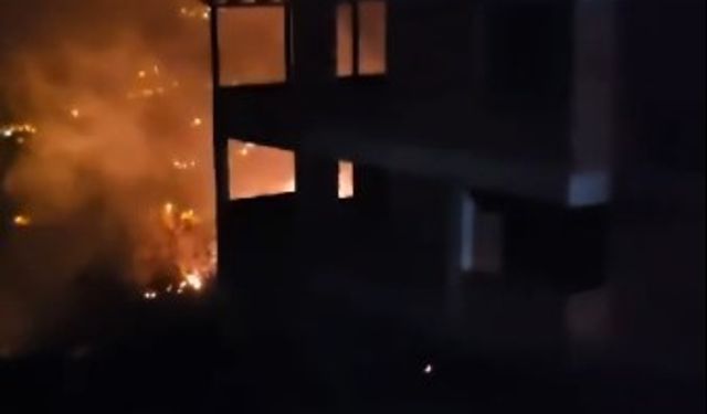Trabzon’da korkutan yangın