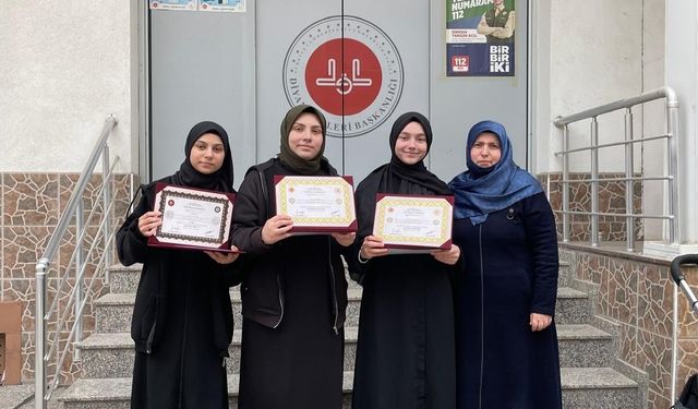 Türkeli Suffe Kur’an Kursu ilk hafızlarını yetiştirdi