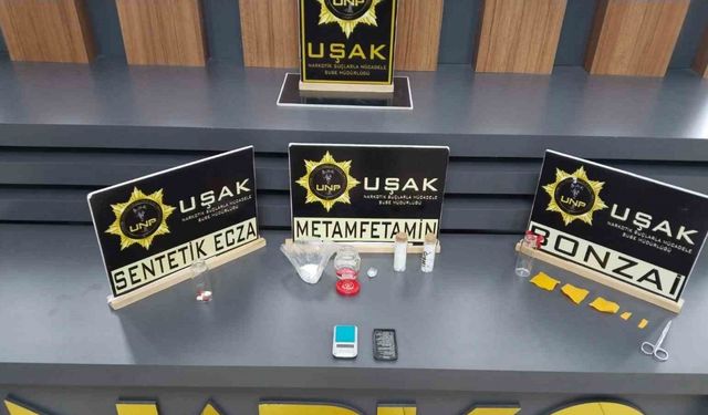 Uşak’ta 2 uyuşturucu satıcısı tutuklandı