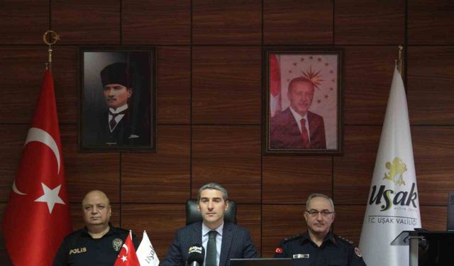 Vali Aktaş; "Uşak’ta kişilere karşı işlenen önemli suçlarda aydınlatma oranı yüzde 98,2"