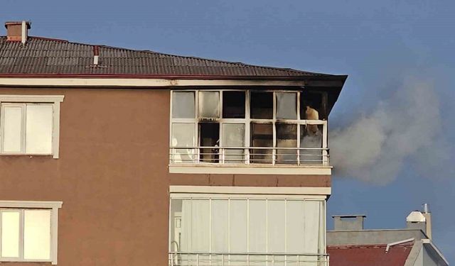 Yozgat’ta 17. katta çıkan yangın paniğe neden oldu