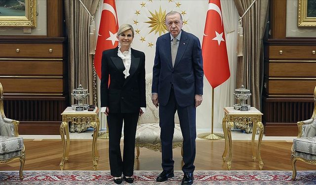 Cumhurbaşkanı Erdoğan, Eski Hırvatistan Cumhurbaşkanı Kitaroviç ile Görüştü