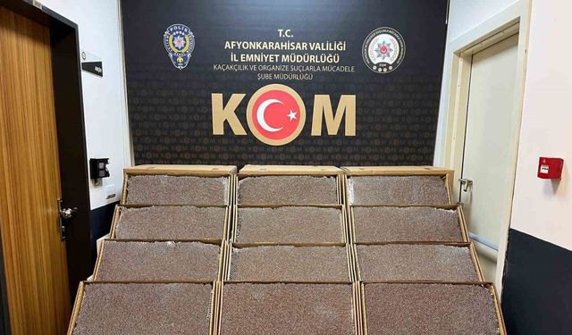 270 bin adet doldurulmuş kaçak makaron ele geçirildi