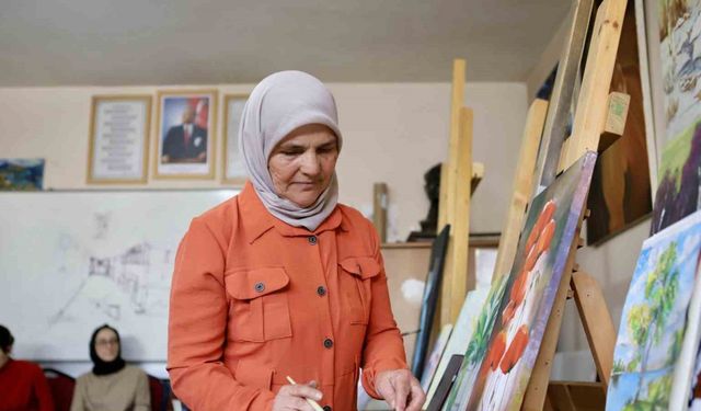 62 yaşında başlayan resim tutkusu, kişisel sergiyle taçlanmayı bekliyor