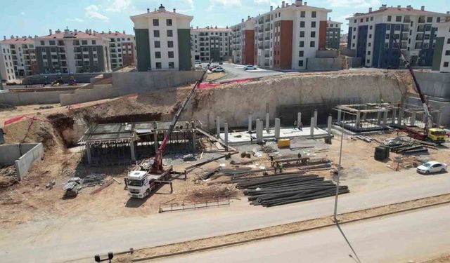 Adıyaman İndere toplu konut alanında ticaret merkezleri yapılıyor