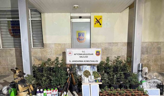 Afyonkarahisar’da jandarmadan uyuşturucu operasyonu