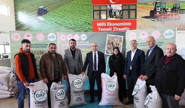 Ağrı’da tarım ve hayvancılığa 120 tonluk güç