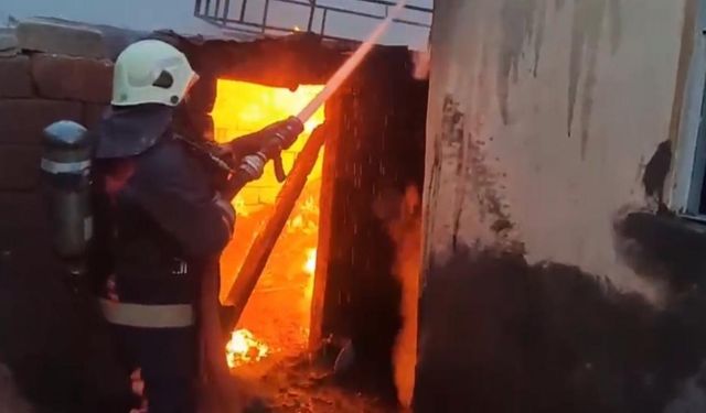 Ağrı’da tüp patladı, alevler geceyi aydınlattı