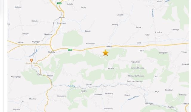 Amasya’da 3.2 büyüklüğünde deprem