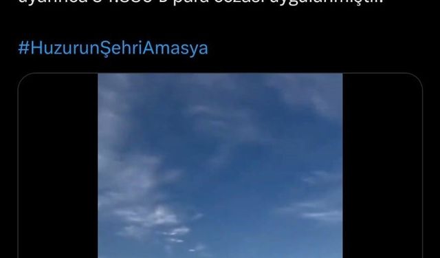 Amasya’da havalimanı yolunda drift atan sürücüye 34 bin 880 TL para cezası