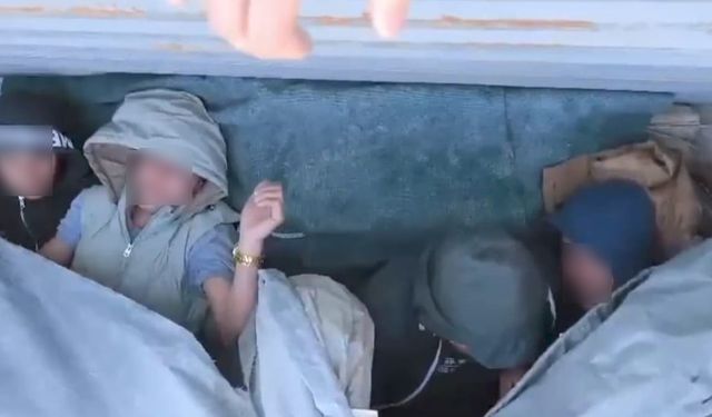 Amasya’da tırda 10 kaçak göçmen yakalandı