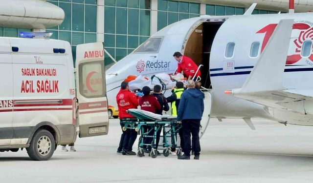 Ambulans uçak, Ağrı’daki bebek ve kalp hastası asker için havalandı