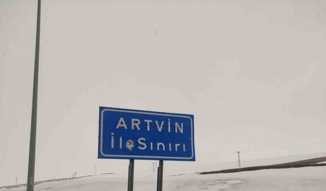 Ardahan’ın yüksek kesimlerinde kar yağışı etkili oldu