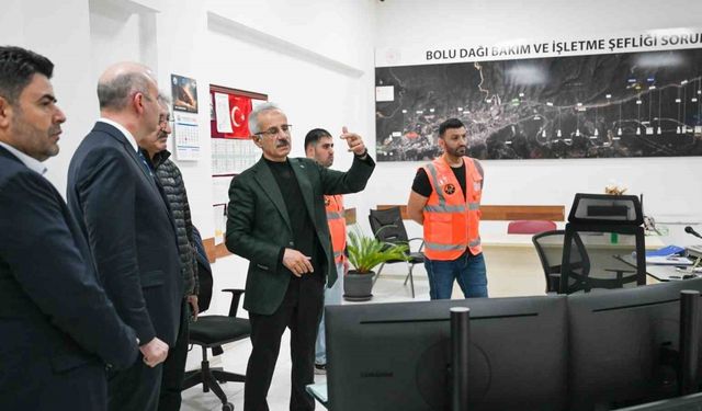 Bakan Uraloğlu, Bolu Dağı Bakım ve İşletme Şefliği’ni ziyaret etti