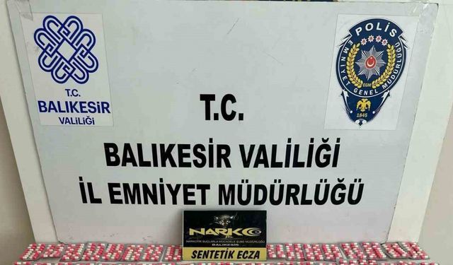 Balıkesir’de bin 666 sentetik hap ele geçirildi