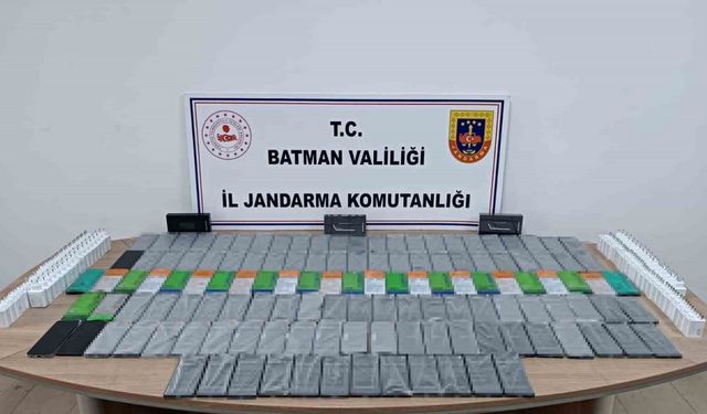 Batman’da 132 kaçak cep telefonu ele geçirildi