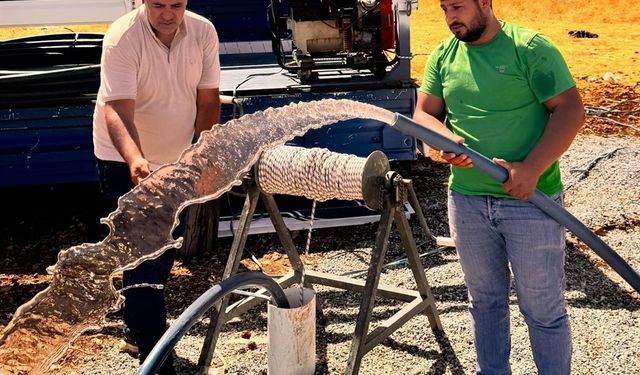 Batman’da Gaziler köyü 170 metrelik sondaj ile suya kavuştu