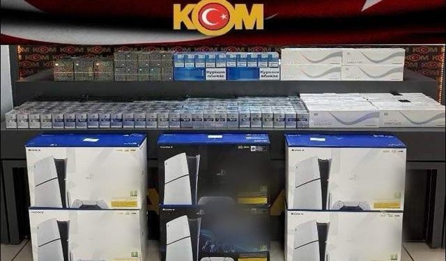 Batman’da gümrük kaçağı sigara ve oyun konsolu ele geçirildi