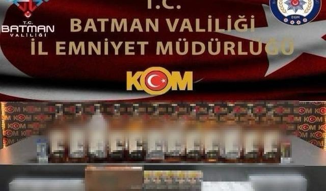 Batman’da kaçak sigara ve alkol ele geçirildi