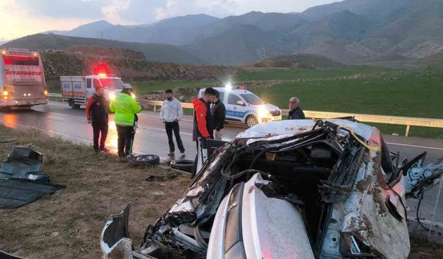 Batman’da takla atan otomobil hurdaya döndü: 3 yaralı