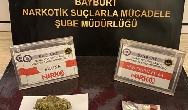 Bayburt’ta 4 şüpheliye uyuşturucu kullanmaktan işlem yapıldı