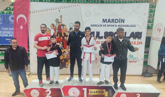 Bitlisli sporcular Mardin’de dereceye girdi
