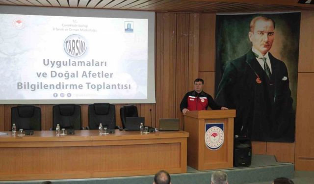 Çanakkale’de doğal afetlere karşı tarım sigortaları bilinçlendirme toplantısı düzenlendi