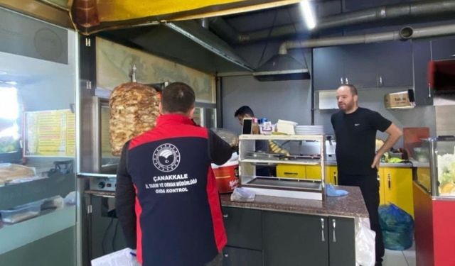 Çanakkale’de dönercilere denetim