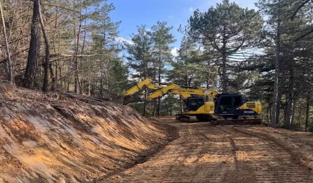 Çanakkale’de orman yollarında yangın sezonu öncesi yoğun mesai