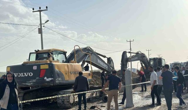 Ceylanpınar’da 4 işçi göçük altında kaldı