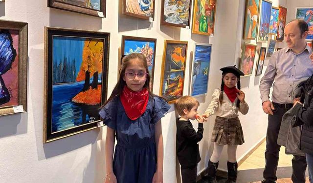 Çocukların renkli dünyası sanatla buluştu