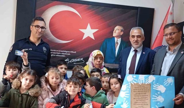 Çorum’da miniklerden polis haftası ziyareti