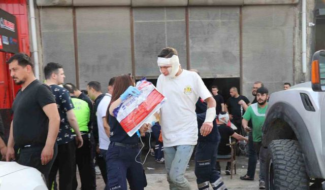 Denizli’de otogaz dükkanındaki gaz kaçağı parlamaya neden oldu; 8 yaralı