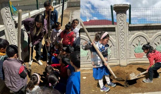 Diyadin’de minik ellerden büyük katkı