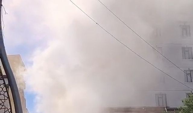 Diyarbakır’da fırının bacasından çıkan yoğun duman paniğe neden oldu
