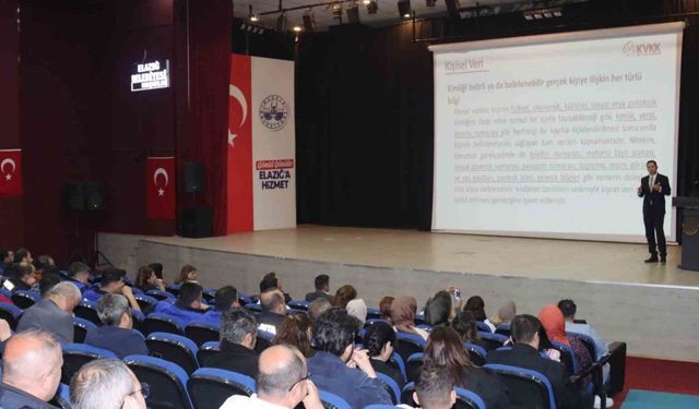 Elazığ Belediyesi personeline yönelik KVKK semineri verildi