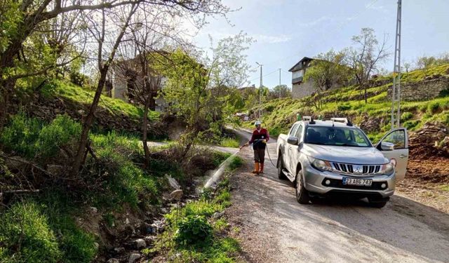 Elazığ’da larva ile mücadele sürüyor