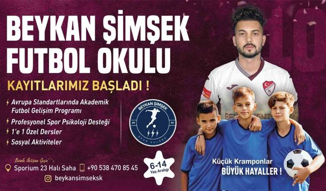 Elazığspor’un yıldızı Beykan Şimşek, kentte futbolun yıldızlarını yetiştirecek