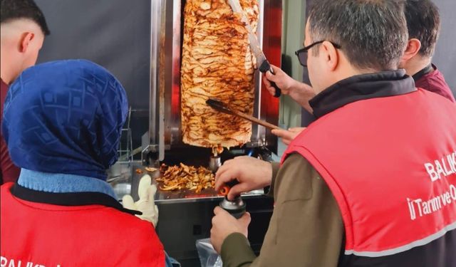 Gönen’de döner işletmeleri denetlendi: Numuneler uygun çıktı