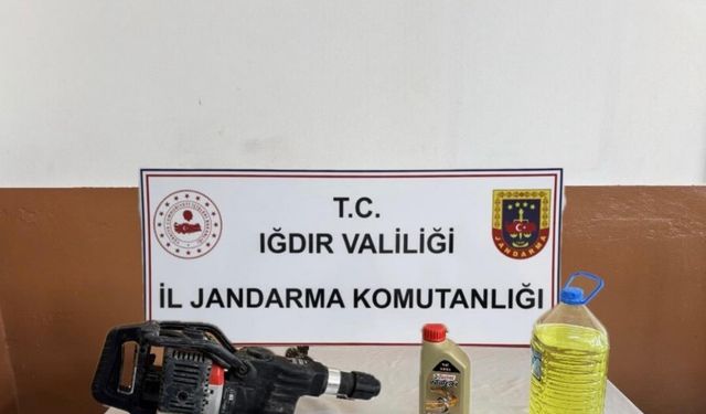 Iğdır’da izinsiz kazı operasyonu