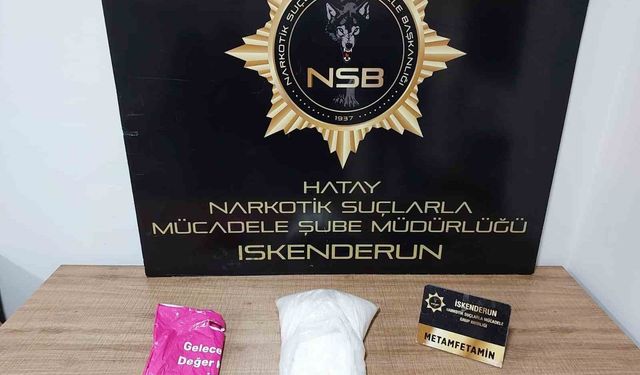 İskenderun’da 2 kilogram metamfetamin maddesi ele geçirildi