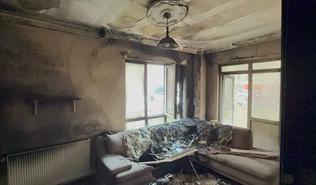 Karabük’te günlük kiralık dairede sigara izmariti yangına neden oldu