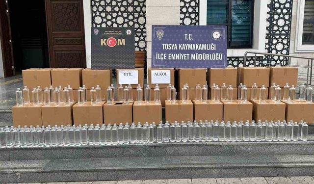 Kastamonu’da bin litre etil alkol ele geçirildi