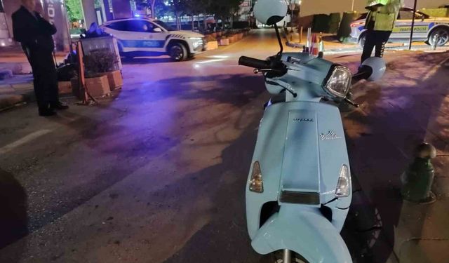 Kendi sürdüğü motosikletten düşen sürücü yaralandı